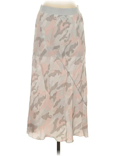 Pre-owned Atm Anthony Thomas Melillo Silk Skirt In Tan