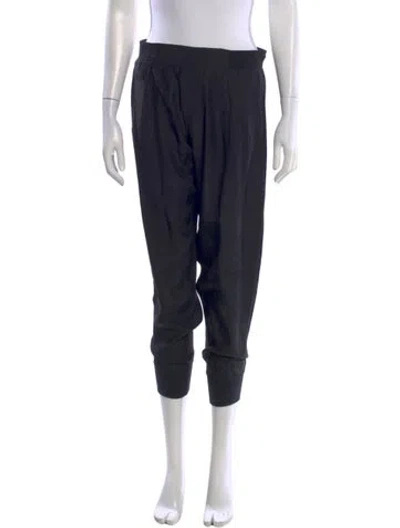 Pre-owned Atm Anthony Thomas Melillo Silk Straight Leg Pants In Black