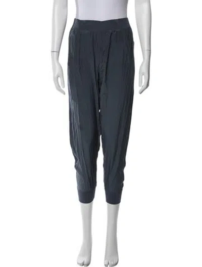 Pre-owned Atm Anthony Thomas Melillo Silk Straight Leg Pants In Blue
