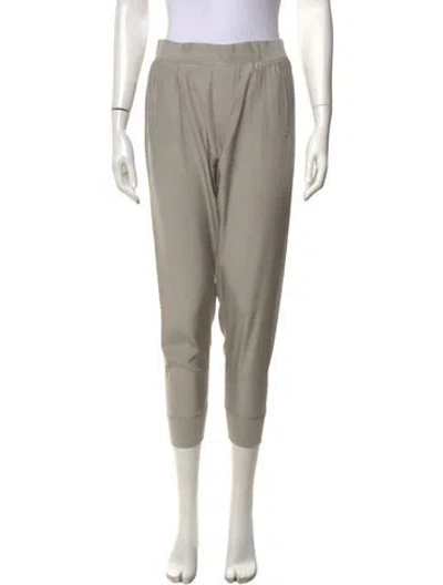 Pre-owned Atm Anthony Thomas Melillo Silk Straight Leg Pants In Grey