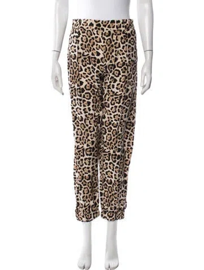 Pre-owned Atm Anthony Thomas Melillo Silk Straight Leg Pants In Neutrals