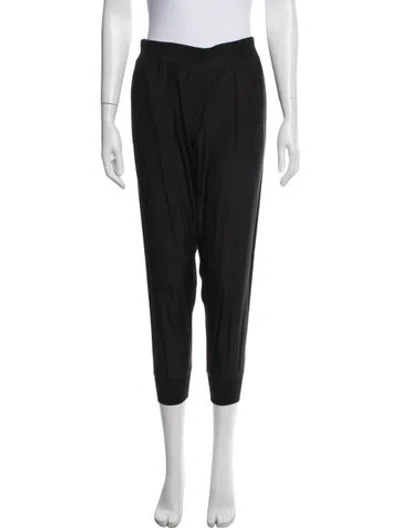 Pre-owned Atm Anthony Thomas Melillo Silk Wide Leg Pants In Black