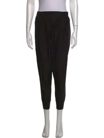 Pre-owned Atm Anthony Thomas Melillo Silk Wide Leg Pants In Black