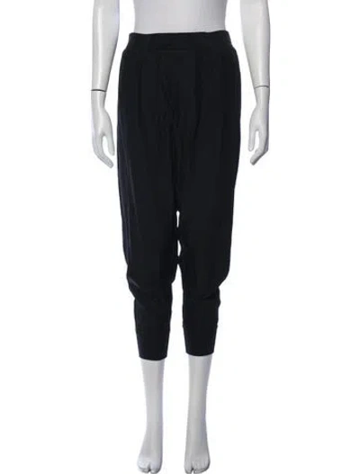 Pre-owned Atm Anthony Thomas Melillo Silk Wide Leg Pants In Black/blue