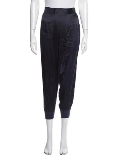 Pre-owned Atm Anthony Thomas Melillo Silk Wide Leg Pants In Blue