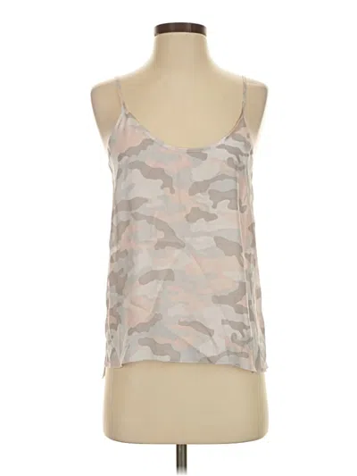 Pre-owned Atm Anthony Thomas Melillo Sleeveless Silk Top Tan Strapless Neckline Tops