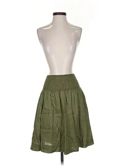 Pre-owned Atm Anthony Thomas Melillo Sleeveless Top Green Strapless Neckline Tops