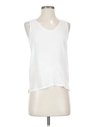 Pre-owned Atm Anthony Thomas Melillo Sleeveless Top White Scoop Neck Tops