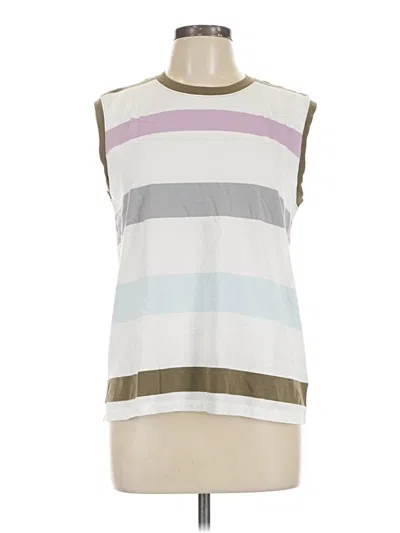 Pre-owned Atm Anthony Thomas Melillo Sleeveless T-shirt In Ivory