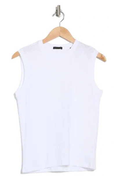 Atm Anthony Thomas Melillo Slub Cotton Tank In White