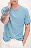 Atm Anthony Thomas Melillo Slub Crewneck T-shirt In Summer Sky