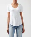 Atm Anthony Thomas Melillo Slub Jersey Classic V-neck Tee In White