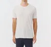 Atm Anthony Thomas Melillo Slub Jersey Crew Neck Tee In Chalk Multi In White