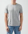 Atm Anthony Thomas Melillo Slub Jersey Crew Neck Tee In Grey