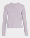 Atm Anthony Thomas Melillo Long Sleeve Cotton Slub Jersey Top In Moon