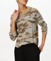 Atm Anthony Thomas Melillo Slub Jersey Long Sleeve Destroyed Wash Crop Tee In Faded Army-multi