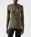 Atm Anthony Thomas Melillo Slub Jersey Long Sleeve Destroyed Wash Tee In Army In Green