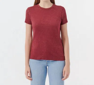 Atm Anthony Thomas Melillo Slub Jersey Schoolboy Shirt In Wine In Red