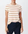 Atm Anthony Thomas Melillo Slub Jersey Stripe Schoolboy Short Sleeve Crew Neck Tee In Multi