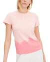 Atm Anthony Thomas Melillo Women's Schoolboy Slub Dip-dye T-shirt In Cherry Blossom