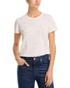 Atm Anthony Thomas Melillo Slub Knit Tee In Faded Rose Multi