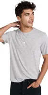 Atm Anthony Thomas Melillo Slub Crew Neck Tee In Heather Grey