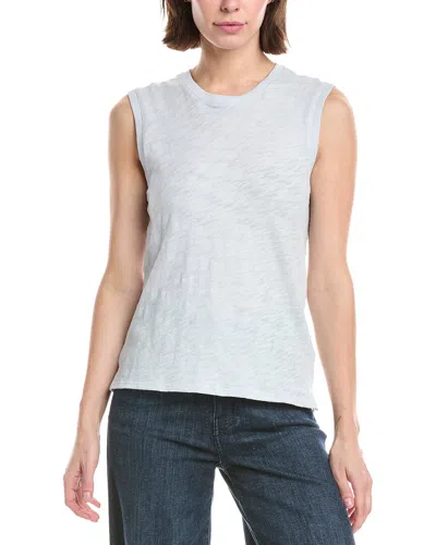 Atm Anthony Thomas Melillo Slub Sleeveless Schoolboy T-shirt In Neutral