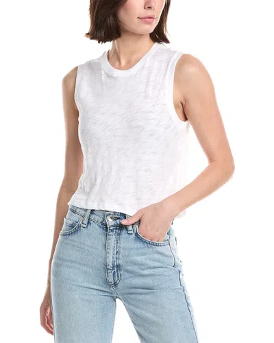 Atm Anthony Thomas Melillo Slub Sleeveless Schoolboy T-shirt In White