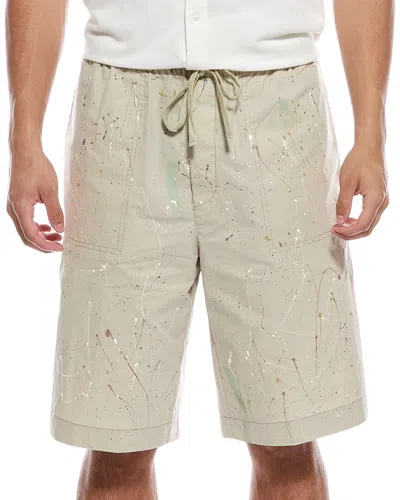 Atm Anthony Thomas Melillo Splatter Painted Short In Red