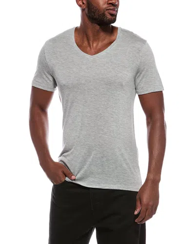 Atm Anthony Thomas Melillo S/s V-neck In Gray