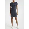 Shop Atm Anthony Thomas Melillo Stonewash Cable Cotton Sweater Dress In Midnight
