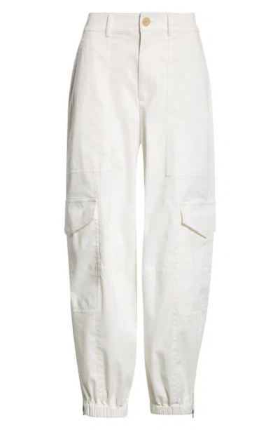 Atm Anthony Thomas Melillo Washed Cotton Twill Cargo Trousers In Chalk