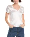 Atm Anthony Thomas Melillo Stretch Silk-blend Top In White