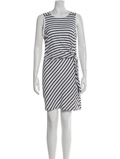 Pre-owned Atm Anthony Thomas Melillo Striped Mini Dress In Multi