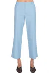 Atm Anthony Thomas Melillo Superfine Twill Stripe Boyfriend Pant In Summer Sky/white