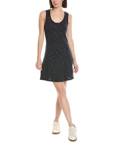 Atm Anthony Thomas Melillo Sweetheart Henley Dress In Black