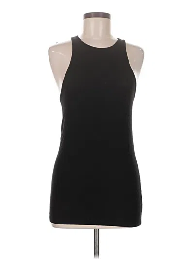 Pre-owned Atm Anthony Thomas Melillo Tank Top Black Halter Neckline Tops