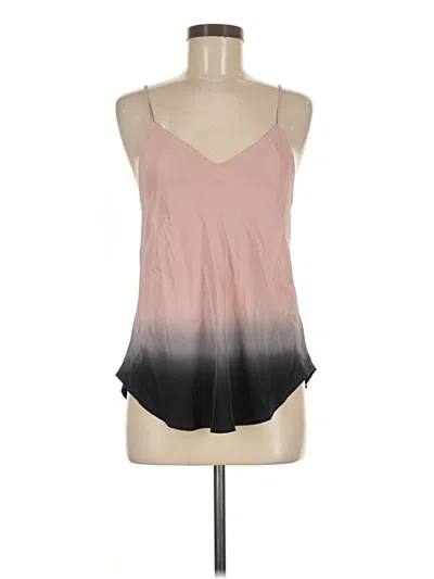 Pre-owned Atm Anthony Thomas Melillo Tank Top Pink Ombre Pattern Scoop Neck Tops