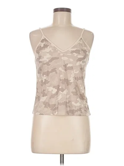 Atm Anthony Thomas Melillo Tank Top Tan Halter Neckline Tops In Orange