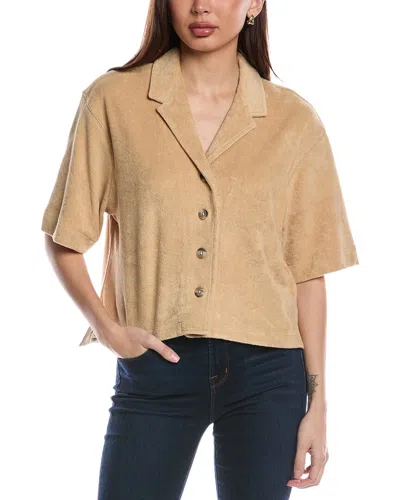 Atm Anthony Thomas Melillo Towel Terry Bowling Shirt In Sand Castle