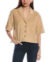 Atm Anthony Thomas Melillo Women's Towel Terry Bowling Shirt In Brown