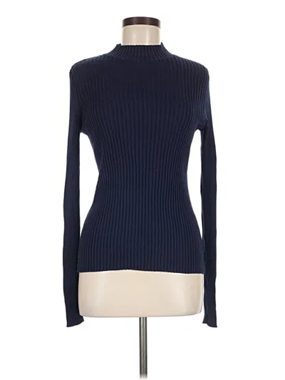 Pre-owned Atm Anthony Thomas Melillo Turtleneck Sweater In Blue
