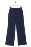 Atm Anthony Thomas Melillo Twill Flare Leg Pants In Navy