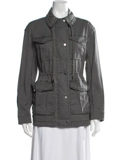 Pre-owned Atm Anthony Thomas Melillo Utility Jacket In Grey