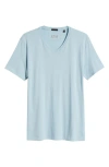 Atm Anthony Thomas Melillo V-neck Cotton T-shirt In Blue