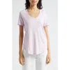 Atm Anthony Thomas Melillo Women's Slub Jersey V-neck Tee In Violet Breeze