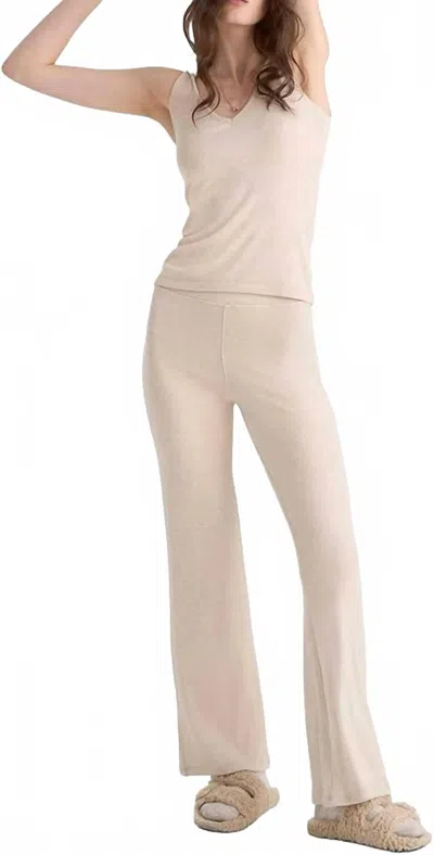 Atm Anthony Thomas Melillo V Neck Tank Top In Soft Wheat In Neutral