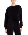 Atm Anthony Thomas Melillo Velour Crewneck Sweatshirt In Black