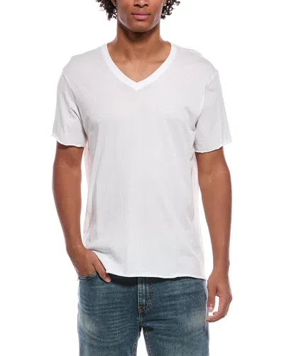 Atm Anthony Thomas Melillo Vintage Jersey V-neck Shirt In White