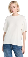ATM ANTHONY THOMAS MELILLO VISCOSE BLEND JERSEY CREW NECK RELAXED TEE WHITE